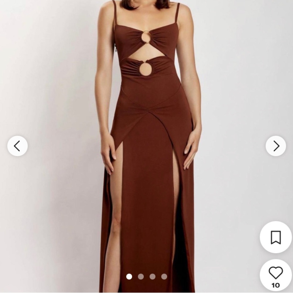 Meshki Diane maxi wrap over dress xs